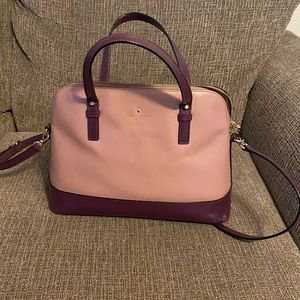 Pink and Burgundy Kate Spade Bag